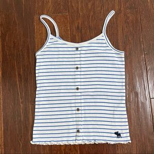 girls abercrombie kids lettuce trim tank top